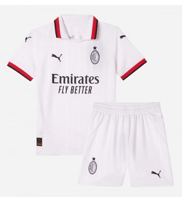 AC Milan Borta Kläder Barn 2024-25 Kortärmad (+ Korta byxor)